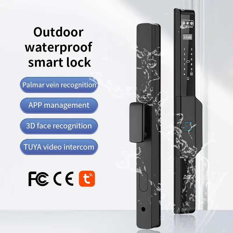 Aluminium sleutelloos deurslot